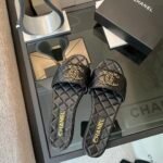 Chanel 23P Quilted CC Chain Sandal Black G39954 X56940 94305 - Image 4