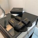Chanel 23P Quilted CC Chain Sandal Black G39954 X56940 94305 - Image 2