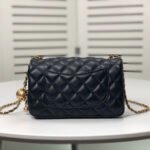 Chanel Flap Bag Mini Rectangular Pearl Crush Gold Black 20Cm AS1787 B18602 94305 - Image 2