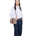Gucci Ophidia Medium Top Handle Bag Beige And Brown 24Cm 836842 FAE0J 9867 - Image 2
