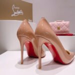 Christian Louboutin Kate 100 Pump Patent Blush Beige 3191411PK20 - Image 7