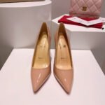 Christian Louboutin Kate 100 Pump Patent Blush Beige 3191411PK20 - Image 5
