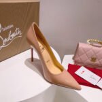 Christian Louboutin Kate 100 Pump Patent Blush Beige 3191411PK20 - Image 4