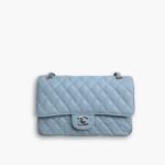 Chanel Classic Double Flap Bag Light Blue 25cm
