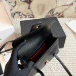 Chanel Clutch With Leather Strap Grained Shiny And Gold Tone Black 17cm - Image 2