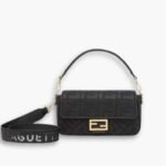 Fendi Baguette Canvas Bag Black 28cm 8BR600AMCDF1CFJ