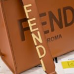 Super Vip 1:1 – Fendi Sunshine Large Bag Shopper Brown Leather 40cm 8BH372ABVLF0PWZ - Image 7
