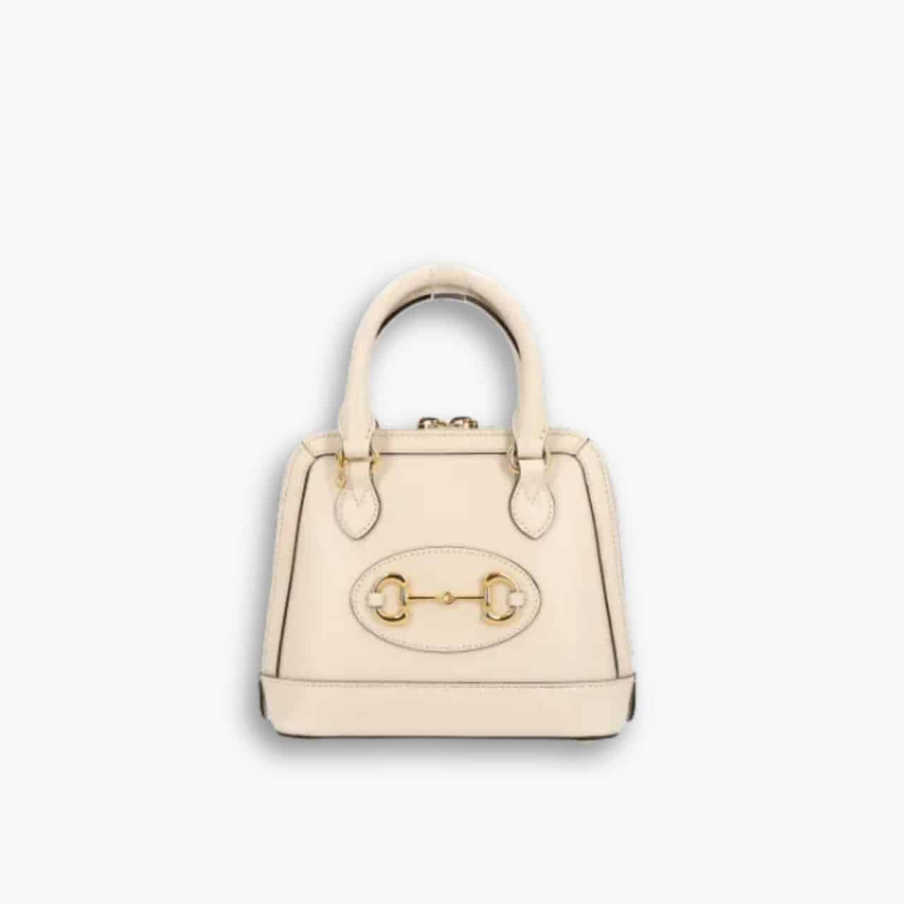 ELG_GCB1102 Gucci Horsebit 1955 Bag White 20cm - Image 1