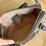 Gucci Borsetto Medium Boston Bag GG Canvas Sand And Brown 28Cm 866732 FAFV9 9653 - Image 6