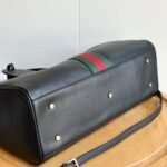 Gucci Borsetto Large Boston Bag Black Leather 38Cm 866734 AAGIQ 1053 - Image 5