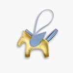 Hermes Rodeo Pegase Charm Yellow Blue