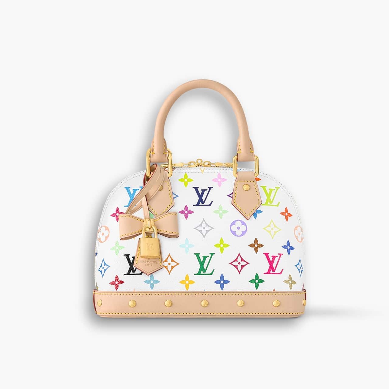 ELG_LVB1021-4-1 Louis Vuitton X Takashi Murakami Alma BB White Multicolor 24cm M13078 - Image 1