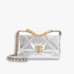 Chanel 19 Flap Bag Metallic Silver 26cm