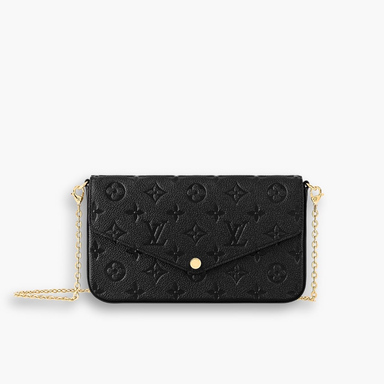 ELG_LVB1150-2-10 Louis Vuitton Félicie Pochette Black 22cm M64064 - Image 1