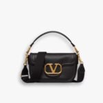 Valentino Garavani Alltime Grainy Leather Black 23cm