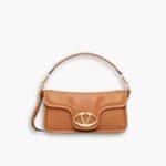 Valentino Garavani Vlogo 1960 Nappa Leather Shoulder Bag Brown 28cm