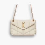 Saint Laurent Puffer Small White 28cm 5774761EL079207