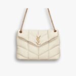 Saint Laurent Puffer Medium White 35Cm