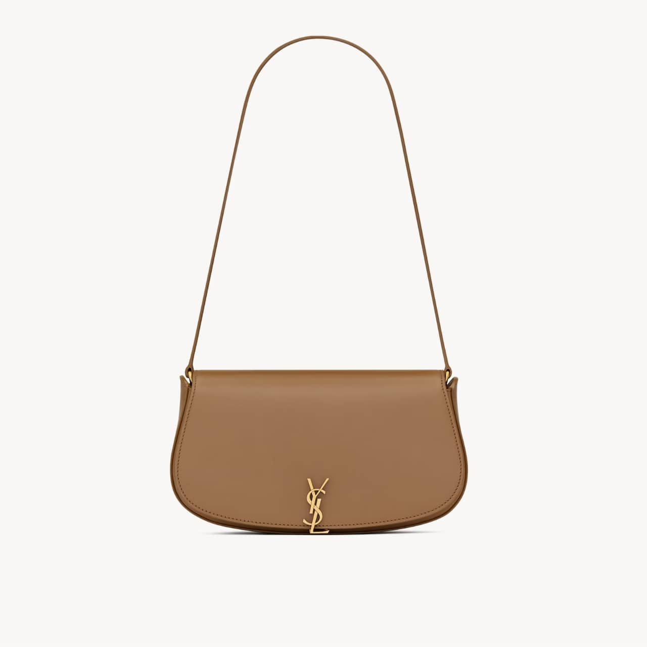 ELG_YSLB1112 Saint Laurent Mini Voltaire Bag Dark Cork 21cm 7796420SX0W2760 - Image 1