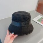 Gucci Canvas Bucket Hat With Double G Black 576587 4HG53 1060 - Image 2