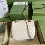 Gucci Marmont Mini Bag White 18cm 739682 AABZC 9022 - Image 3
