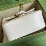 Gucci Marmont Mini Bag White 18cm 739682 AABZC 9022 - Image 5
