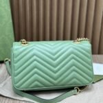 Gucci Marmont Bag Green 26 cm 443497 AABZC 3408 - Image 4