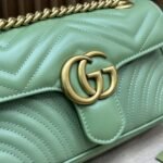 Gucci Marmont Bag Green 26 cm 443497 AABZC 3408 - Image 6