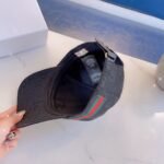 Gucci X Adidas Baseball Cap Hat Black - Image 7