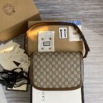 Gucci Horsebit 1955 Bag Beige Brown 25cm 602204 92TCG 8563 - Image 3