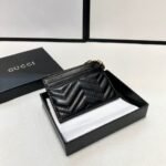 Gucci GG Marmont Card Holders Black 10cm - Image 4
