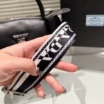 Prada Small Leather Handbag Black 23cm 1BC145 2DKV F0002 V 3OO - Image 3