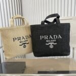 Prada Small Crochet Tote Bag Natural 24cm 1BG422 2A2T F0018 V OOL - Image 3