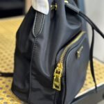 Prada Duet Re Nylon Bucket Bag Black 18Cm 1BH038 RV44 F0002 V UOP - Image 3