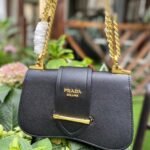 Prada Sidonie Saffiano Black 24cm 1BD184 2AIX F0002 - Image 5