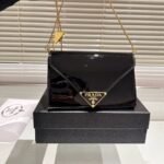 Prada Mini Patent Leather Bag Black 20cm 1BP051 069 F0002 V 5TO - Image 5