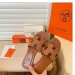 Hermes Oran Sandal Brown H021056Z - Image 4