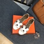 Hermes Santorini Sandal White H182139Z90350 - Image 2