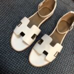 Hermes Santorini Sandal White H182139Z90350 - Image 6