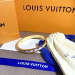 Louis Vuitton Gold Multicolor Monogram Bangle - Image 2