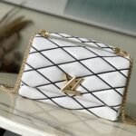 Super Vip 1:1 – Louis Vuitton GO-14 MM White Black 23Cm M22890 - Image 2
