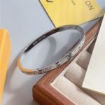 Louis Vuitton Empreinte Bangle White Gold Tone Q95641 - Image 3