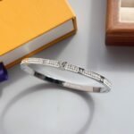 Louis Vuitton Empreinte Bangle White Gold Tone Q95641 - Image 2