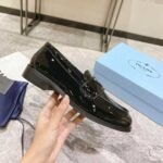 Prada Chocolate Patent Loafers Black - Image 4