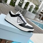 Prada New Avenue Low Sneakers White Black 2EE363 3LJ6 F0964 - Image 2