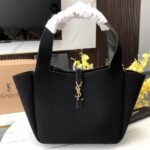 Saint Laurent Le 5 à 7 Bea in Suede Black 50Cm - Image 2