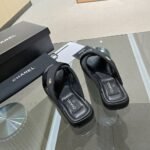 Chanel CC Logo Criss Cross Slides Black - Image 5