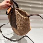 Louis Vuitton Raffia Monogram Crossbody Shoulder Bag Natural 21cm - Image 4
