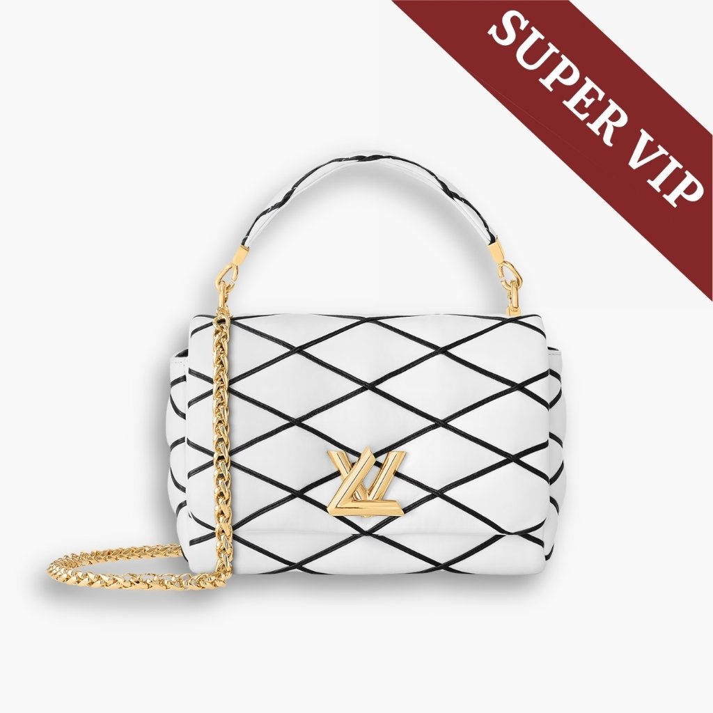 Thumbnail-16 Super Vip 1:1 – Louis Vuitton GO-14 MM White Black 23Cm M22890 - Image 1