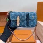 Louis Vuitton Pochette Accessoire Cargo Blue Denim 22cm M27602 - Image 2